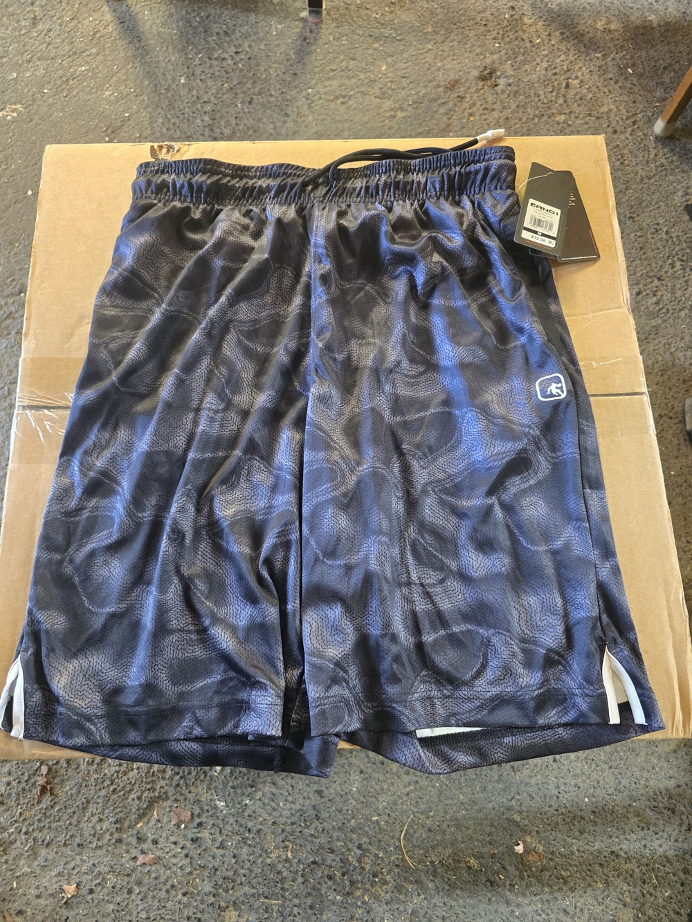 2 Pairs AND1 Black Athletic Shorts with Drawstring - Picture 6 of 10